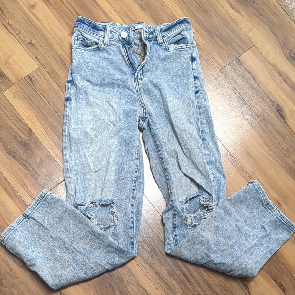 SO Light Blue Distressed Boyfriend Jeans
